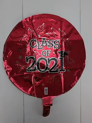 Class Of 2021 Foil Mylar Balloons Lot Of 5 Red Black White Round 16  New • $11.99