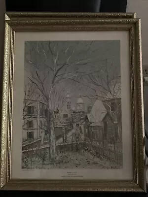 Mairice Utrillo Sacré Coeur De Montmartre Framed Print 18x22 Hanging • $25