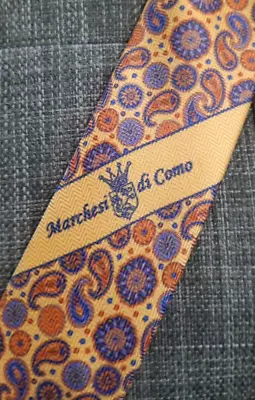 Marchesi Di Como Made Italy Dress Tie Men's 100% Silk Multicolor • $14.99