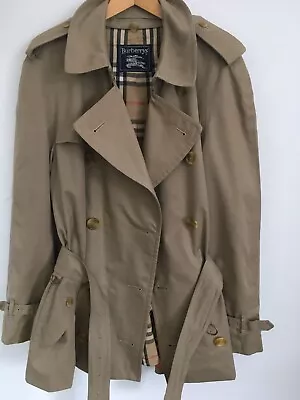 Burberry Mens L Large 40-42 Trench Check Lined Coat Raincoat Jacket Mac • $84.67