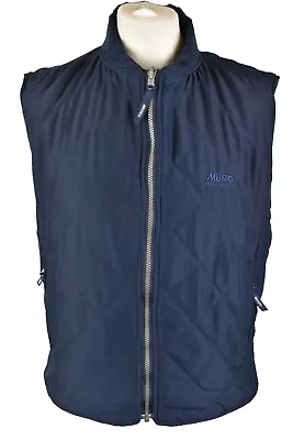 MUSTO Performance Blue Gilet Size L Mens Full Zip Outdoors Outerwear Vest • £25