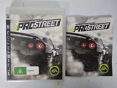 ✅ Need For Speed Pro Street + Manual (PlayStation 3 PS3 ) FAST FREE POST ✅ • $15.95