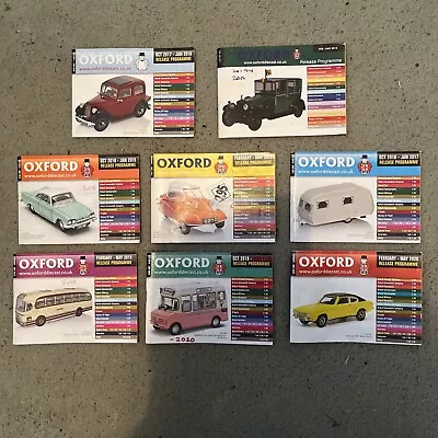 £7.50 • Buy Oxford Diecast Models Catalogues X 8 Copies