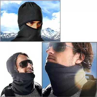 FULL FACE And NECK COVER MASK Ski Snowboard Bike Motorcycle Warm Black  • $8.45