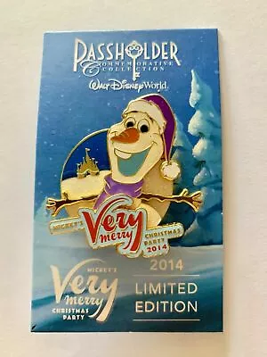 Disney Parks Mickeys Very Merry Christmas Party 2014 Passholder Le Pin Olaf • $29.99