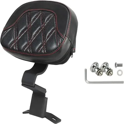 For Harley Driver Backrest Middle Red Stitching Street Glide CVO FLHXSE 2010-22 • $64.99