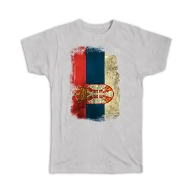 Gift T-Shirt : Serbia Distressed Flag Vintage Serbian Expat Country • $17.99