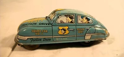 Vintage Marx Dick Tracy Squad Car No. 1 Tin Friction Car 1955 • $19.99