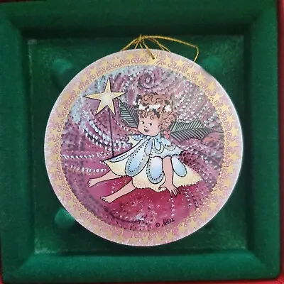 P Buckley Moss Christmas Ornament 1st First Angel Child Trilogy Porcelain  • $17.99