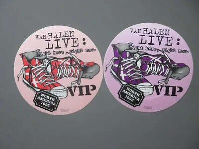 Van Halen Satin Backstage Passes 2 AUTHENTIC '93 Tour Circles Right Here Right • £19.29