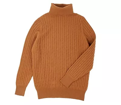 Geelong Lambswool Cable Roll Neck Jumper • $48.49