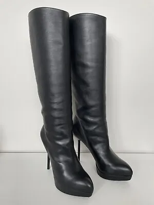YVES SAINT LAURENT YSL Leather Boots 39 • $290
