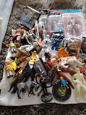 Action Figures Joblot Mixed Condition Marvel Star Wars Walking Dead + Others • £8