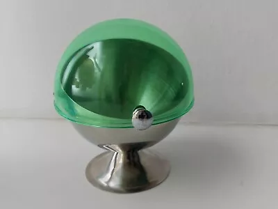 Vintage Chrome Ball Case With Plexiglas Plastic Cover Mid-Century Kitchen Bowl  • $90