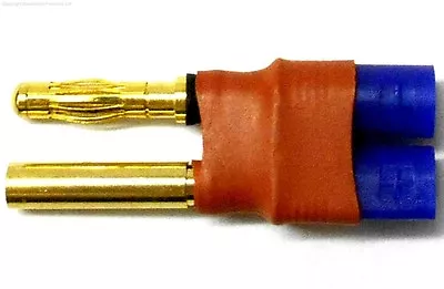 C0037B RC Connector Male EC3 To 4mm 4.0mm Banana Plug Adapter Compatible  • £3.72