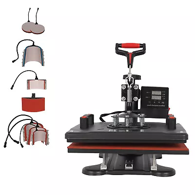 Heat Press Machine 8 In 1 Sublimation Printing 15 X12  For T-Shirt Mug Hat Plate • $195.66