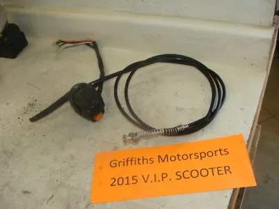 2014 12 13 14 15 16 VIP 50cc Scooter Moped Rear Brake Lever Perch Cable Switch • $25