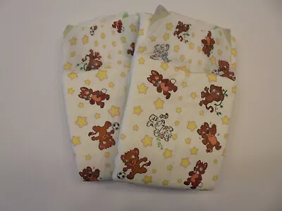 Crinklz Original With Animals Medium Adult Baby Diaper With Plastic Backing 2PC • $8.99