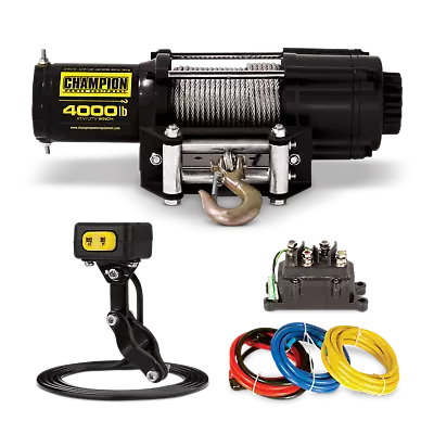 14001 - 4000lb Champion Power Equipment ATV/UTV Winch Kit   • $189