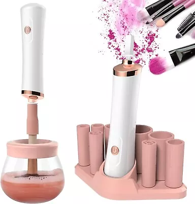 Electric Deep Cosmetic Automatic Makeup Brush Cleaner & Dryer Machine Spinner-AU • $34.49