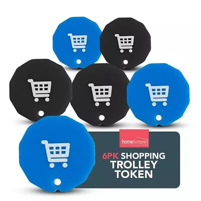 6-24 Trolley Coin Token Removable Supermarket £1 One Pound Shopping Cart Holder • £2.99