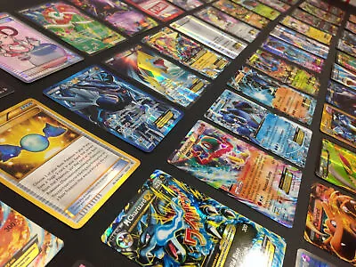 $9.84 • Buy Pokemon Card Lot 50 OFFICIAL TCG Cards W/ ULTRA RARE (V, VMAX, GX), Holos, More!