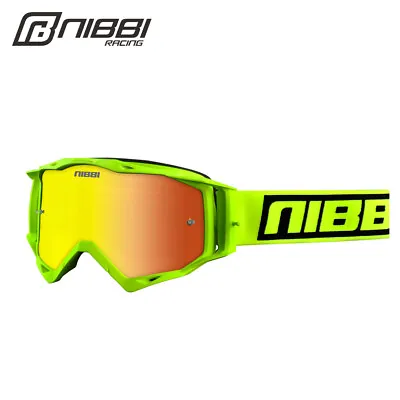NIBBI Motorcycle Motocross Goggles Eyewear ATV Dirt Bike Off-Road Glasses Green • $31.49