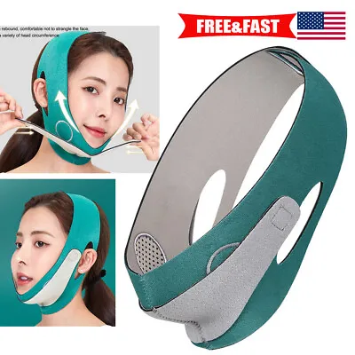 $8.27 • Buy Face V-line Slimming Mask Belt Strap Double Chin Lifting Cheek Firming Band US