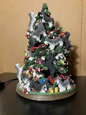 Danbury Mint - Miniature Schnauzer Dog Lighted Christmas Tree - Minor Defects • $149.99