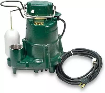 98-0001 115 Volt 1/2 Horse Power Model M98 Flow Mate Cast Iron Green Sump Pump# • $262.99