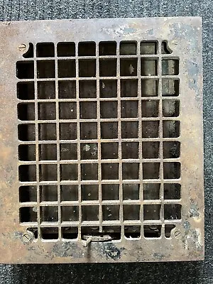 Vintage Cast Iron Floor Heat Grate Vent ART Architectural Salvage • $37.99