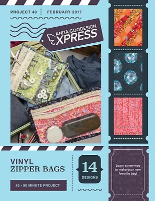 Vinyl Zipper Bags - Anita Goodesign Express #40 • $20