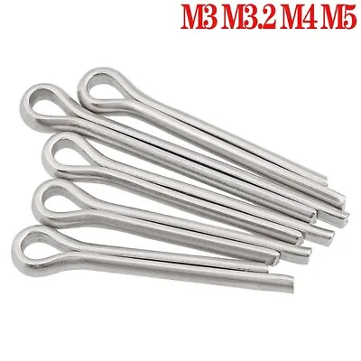 Cotter Split Pins M3 M3.2 M4 M5 A2/304 Stainless Steel DIN 94 Clevis Pin Metric • $86.39