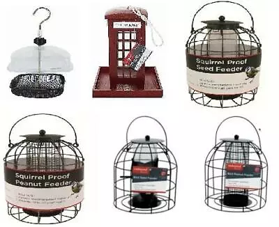 £8.49 • Buy New Peanut/ Seed/ Fat Ball Mealworm Bird Feeder Squirrel Proof Feeding Station