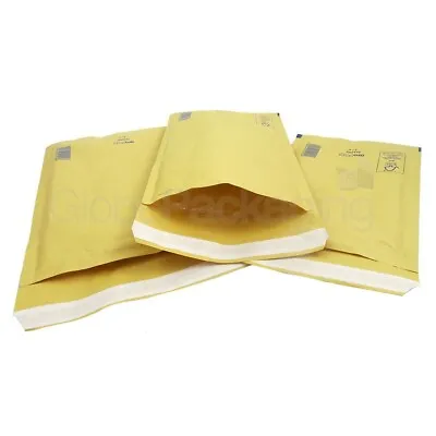 100 X AROFOL AR1 GOLD BUBBLE ENVELOPES PADDED BAGS 100x165mm A/000  *VALUE* • £9.75