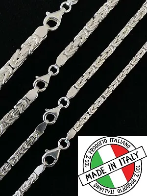 Real Solid 925 Sterling Silver Byzantine Rope Chain Mens Necklace 2.5-5mm 18-30  • $107.62