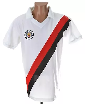 Manchester City 1975/1978 Away Football Shirt Score Draw Size M Retro Replica • £35.99