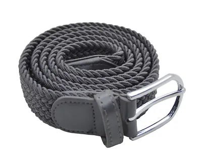Stretch Braided Fabric Belt Elastic Woven Braided Belt Golf Belt • $12.99