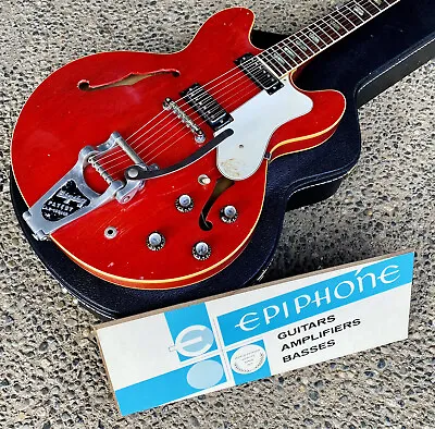 1966 Epiphone Riviera - Cherry • $5999.99