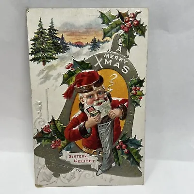 Vintage Postcard 1910 Christmas Santa Claus Western Grove Missouri • $19.99
