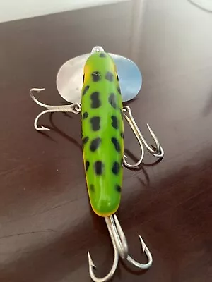 Arbogast Musky Jitterbug Lure Frog YELLOW BELLY NICE! • $35