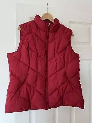 Per Una M&S Gilet / Body Warmer Size Large Raspberry Red • £15