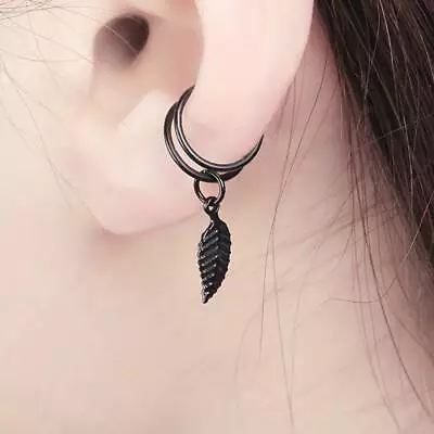 Ear Cuff Silver Earrings Cartilage Clip Fake Helix Earring Women Piercing Cuffs • £2.99
