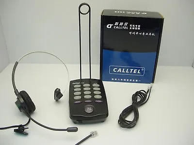 CallTel T100 Feature Headset Tone Dialing Telephone For SOHO Call Centers Office • £40.87
