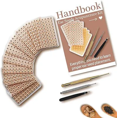 1200Pcs Ear Seeds Acupuncture Kit Auricular Sticker Kit With Ears Seed 1200  • $22.10