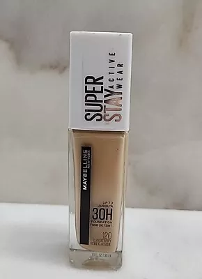 1 MAYBELLINE SUPERSTAY ACTIVE WEAR FOUNDATION 30 HR WEAR # 120 Classic Ivory • $10