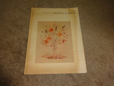 $15 • Buy Vintage Original 1967 Railroad Dining Car Menu Aboard The Denver Zephyr Train