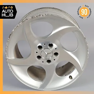 Mercedes R230 SL500 SL600 9.5 X R18 18  Rear Wheel Rim Silver 2304011802 OEM • $236.55