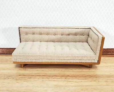 JBM Miniature Chase Sofa Mid Century Modern 1:12 Scale Dollhouse Furniture • $84