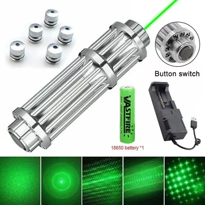 1000Mile Green Laser Pointer Pen 532nm Visible Beam Light Adjustable Focus Laser • $44